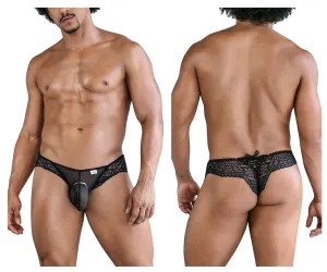 Bekleidung_Candyman_Herrenunterwäsche CandyMan 99828 Spitzen-Mesh-Tangas Farbe Schwarz