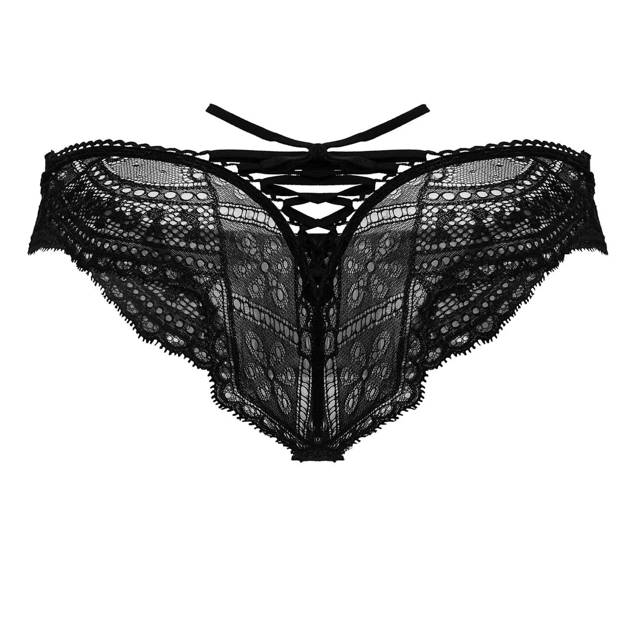 Bekleidung_Candyman_Herrenunterwäsche CandyMan 99828 Spitzen-Mesh-Tangas Farbe Schwarz