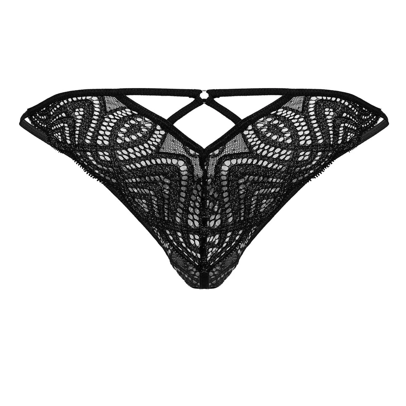 Bekleidung_Candyman_Herrenunterwäsche CandyMan 99829 Spitzen-Tanga Farbe Schwarz
