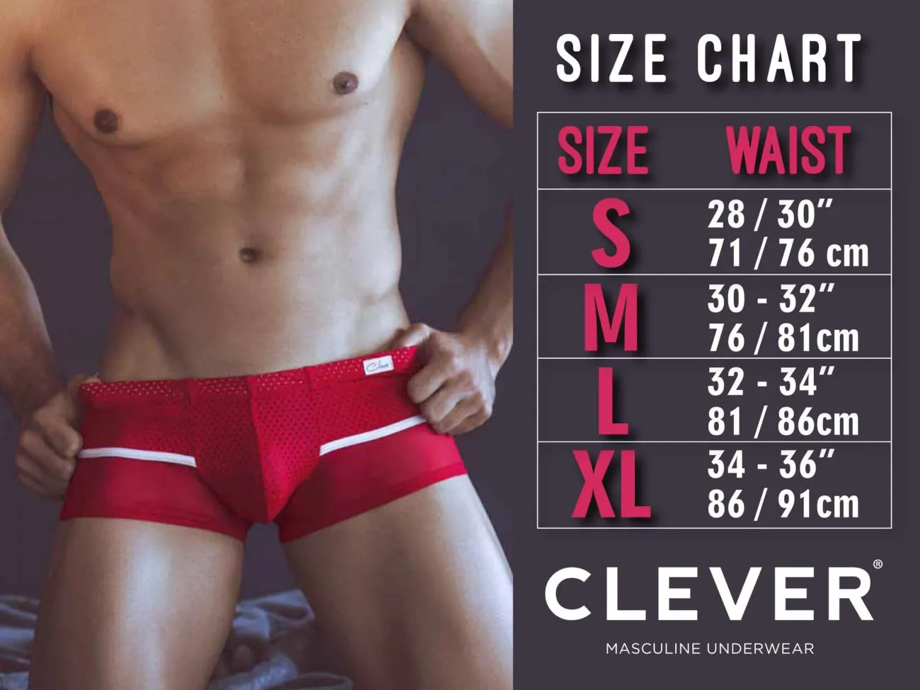 Clever Herrenunterwäsche Clever 0535-1 Kroma Bikini Farbe Grau