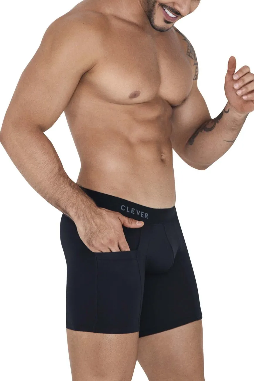 Clever Herrenunterwäsche Clever 1528 Arktis-Boxershorts Farbe Schwarz