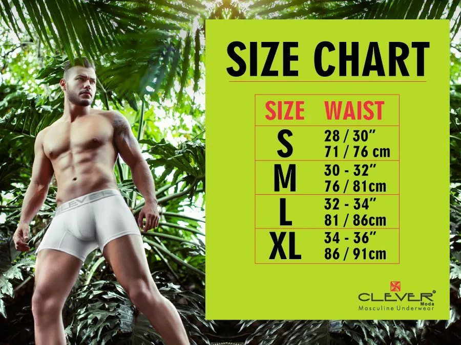 Clever Herrenunterwäsche Clever 1528 Arktis-Boxershorts Farbe Schwarz