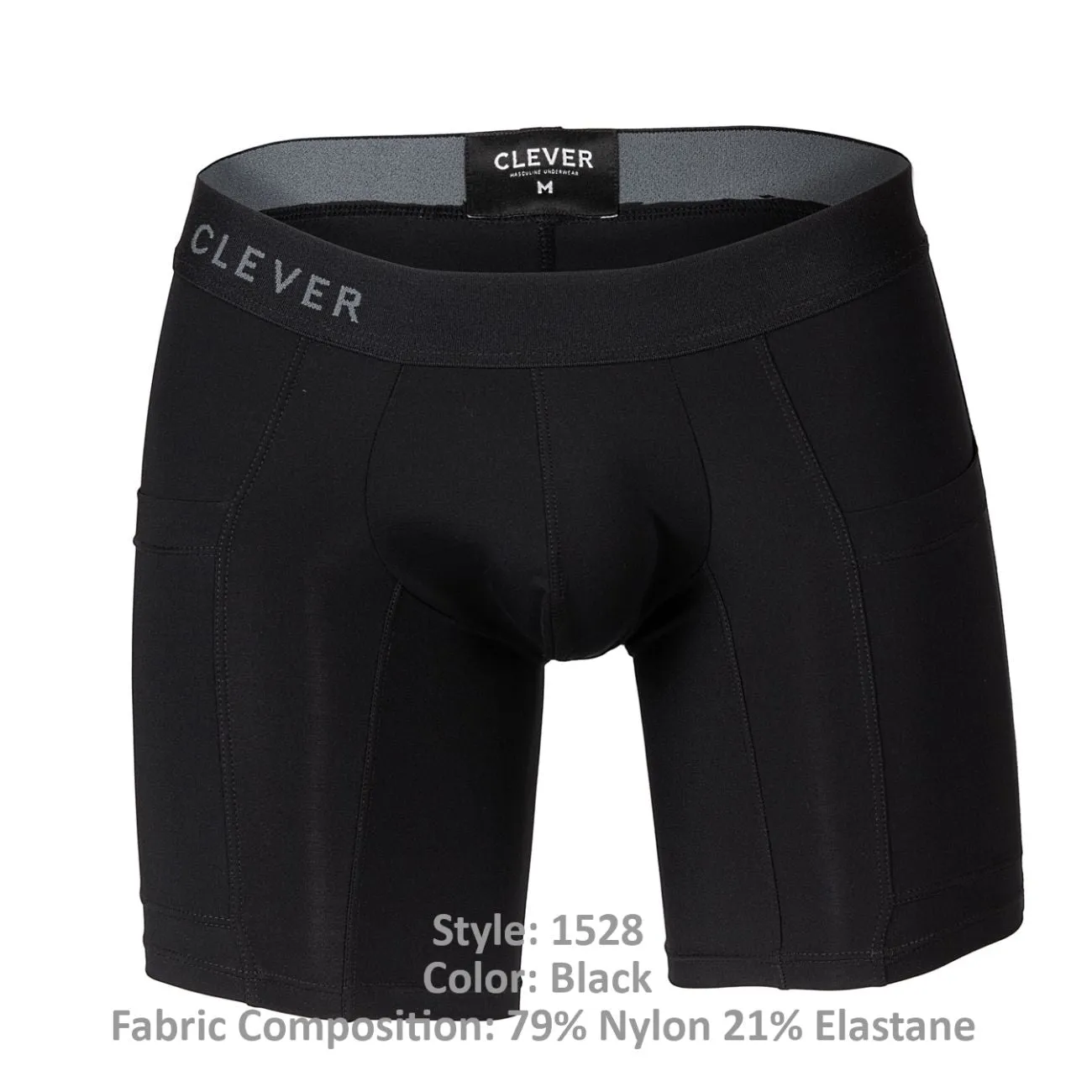 Clever Herrenunterwäsche Clever 1528 Arktis-Boxershorts Farbe Schwarz