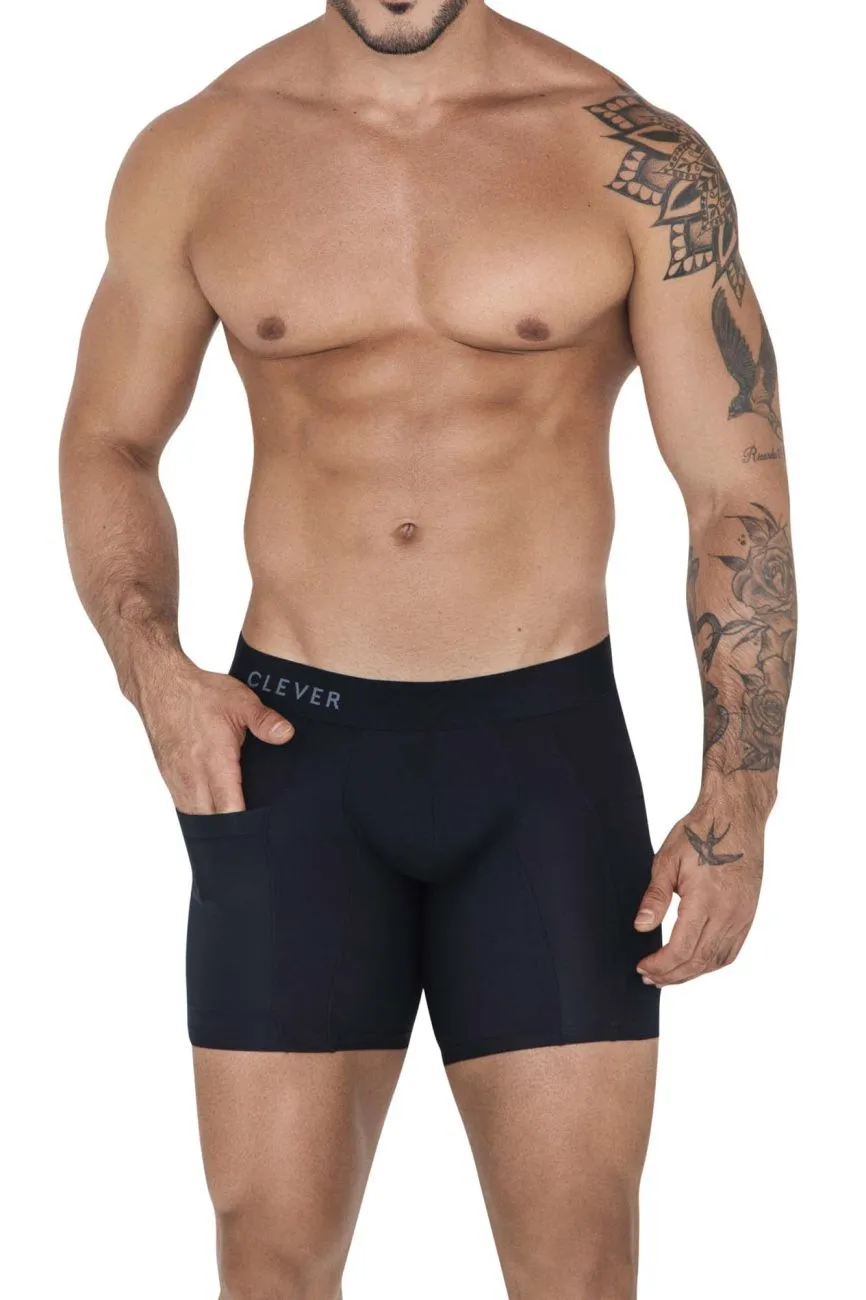 Clever Herrenunterwäsche Clever 1528 Arktis-Boxershorts Farbe Schwarz
