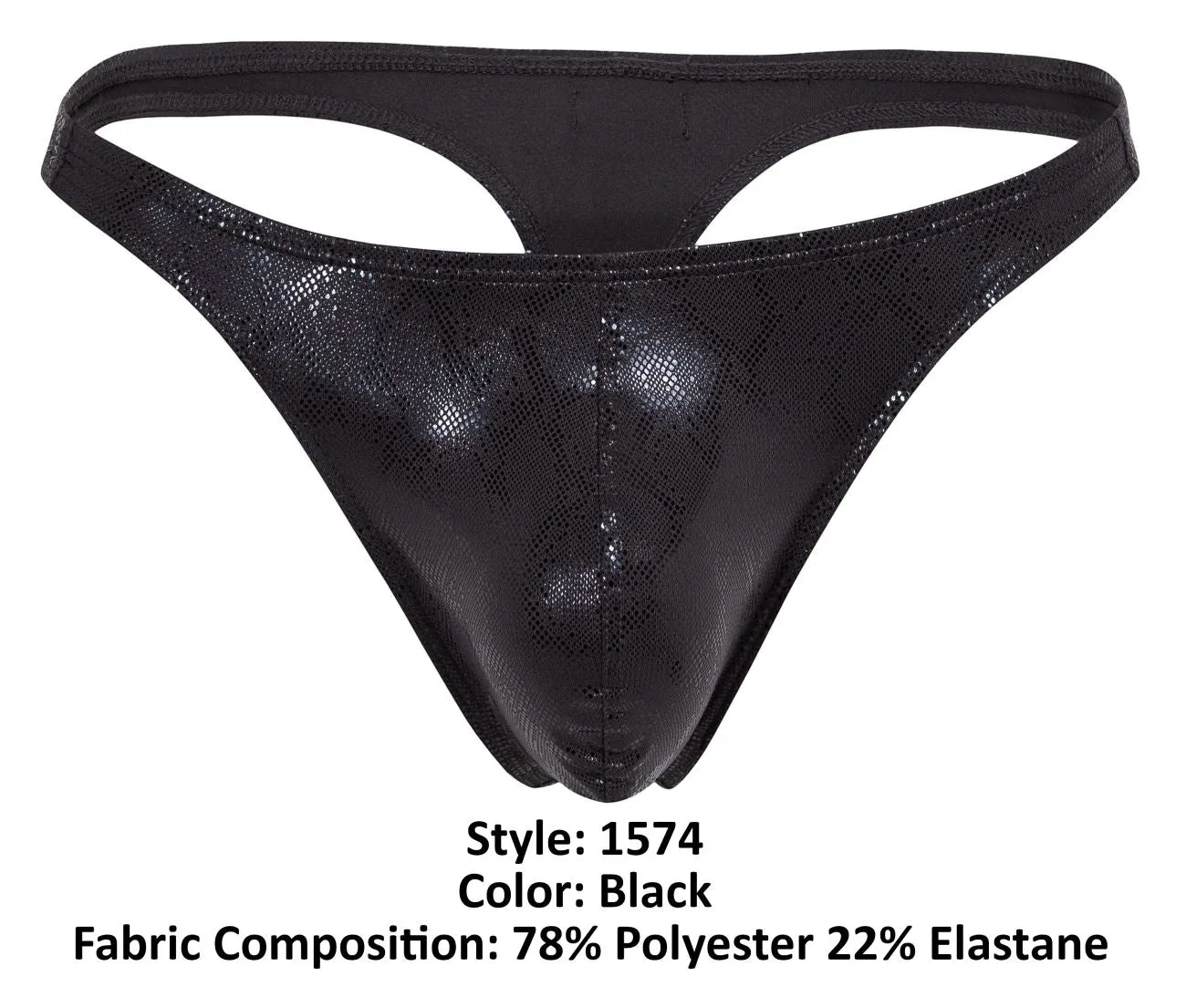 Clever Herrenunterwäsche Clever 1574 Brillante Tangas Farbe Schwarz