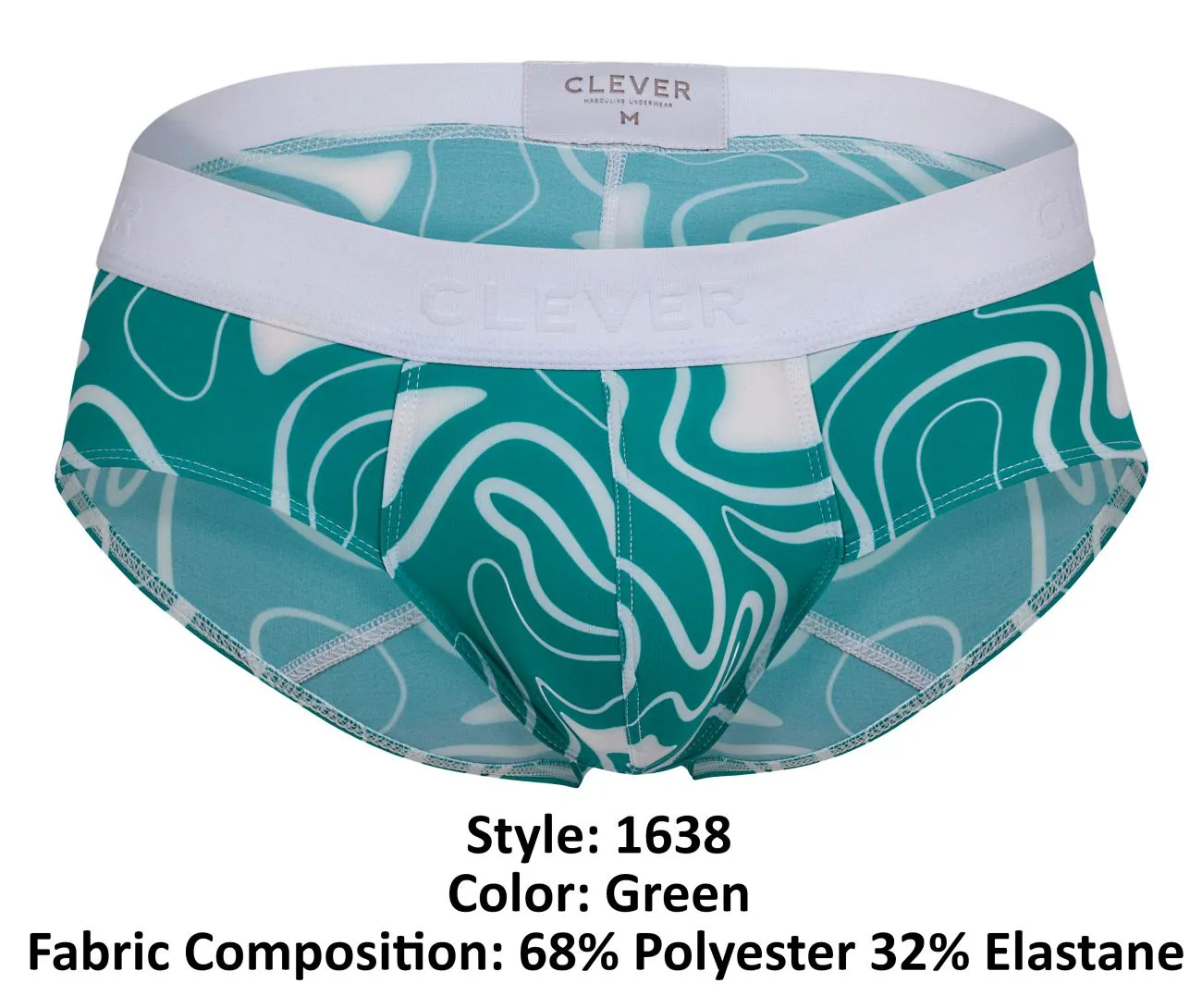 Clever Herrenunterwäsche Clever 1638 Dynamische Slipfarbe Grün