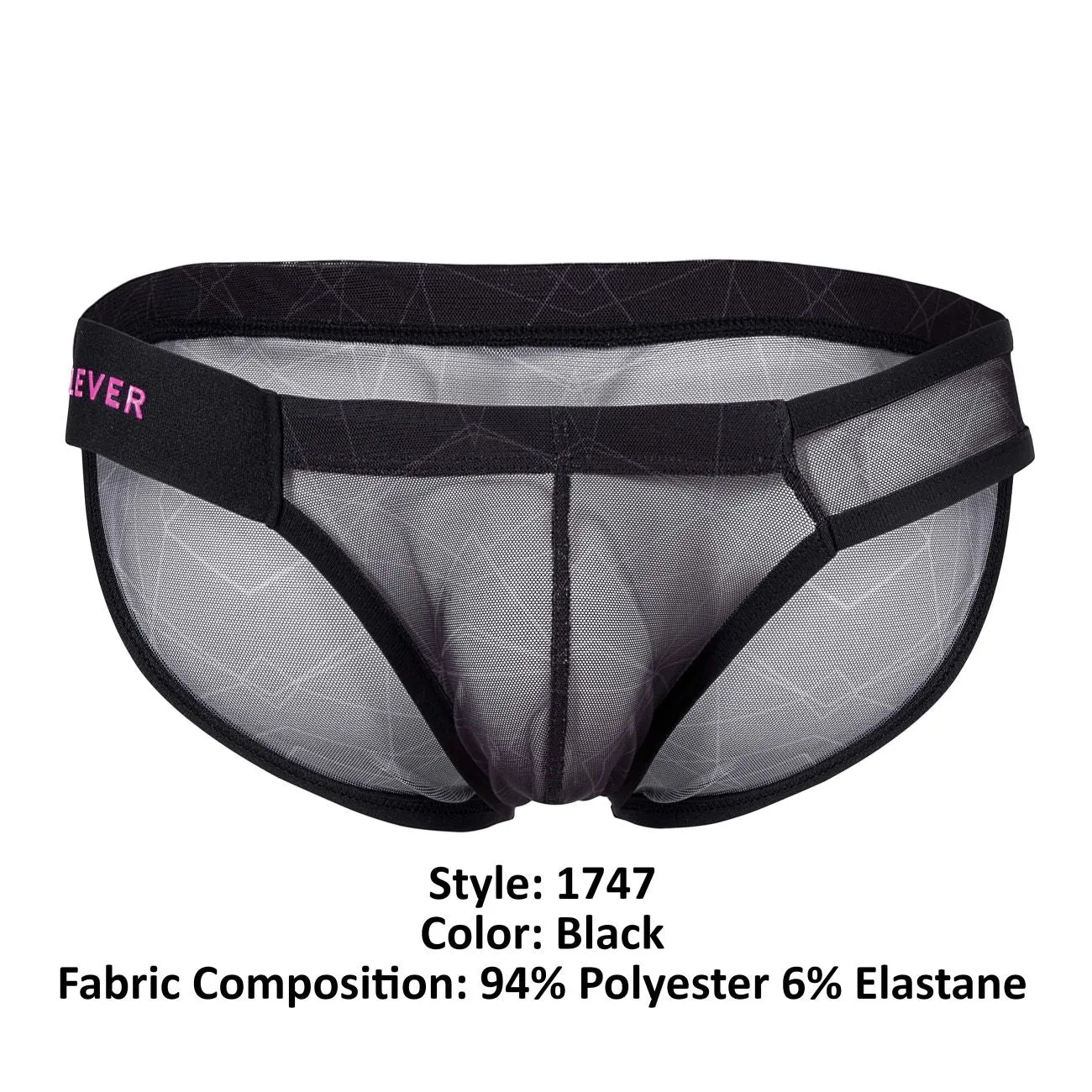 Clever Herrenunterwäsche Clever 1747 Geometrischer Bikini Farbe Schwarz