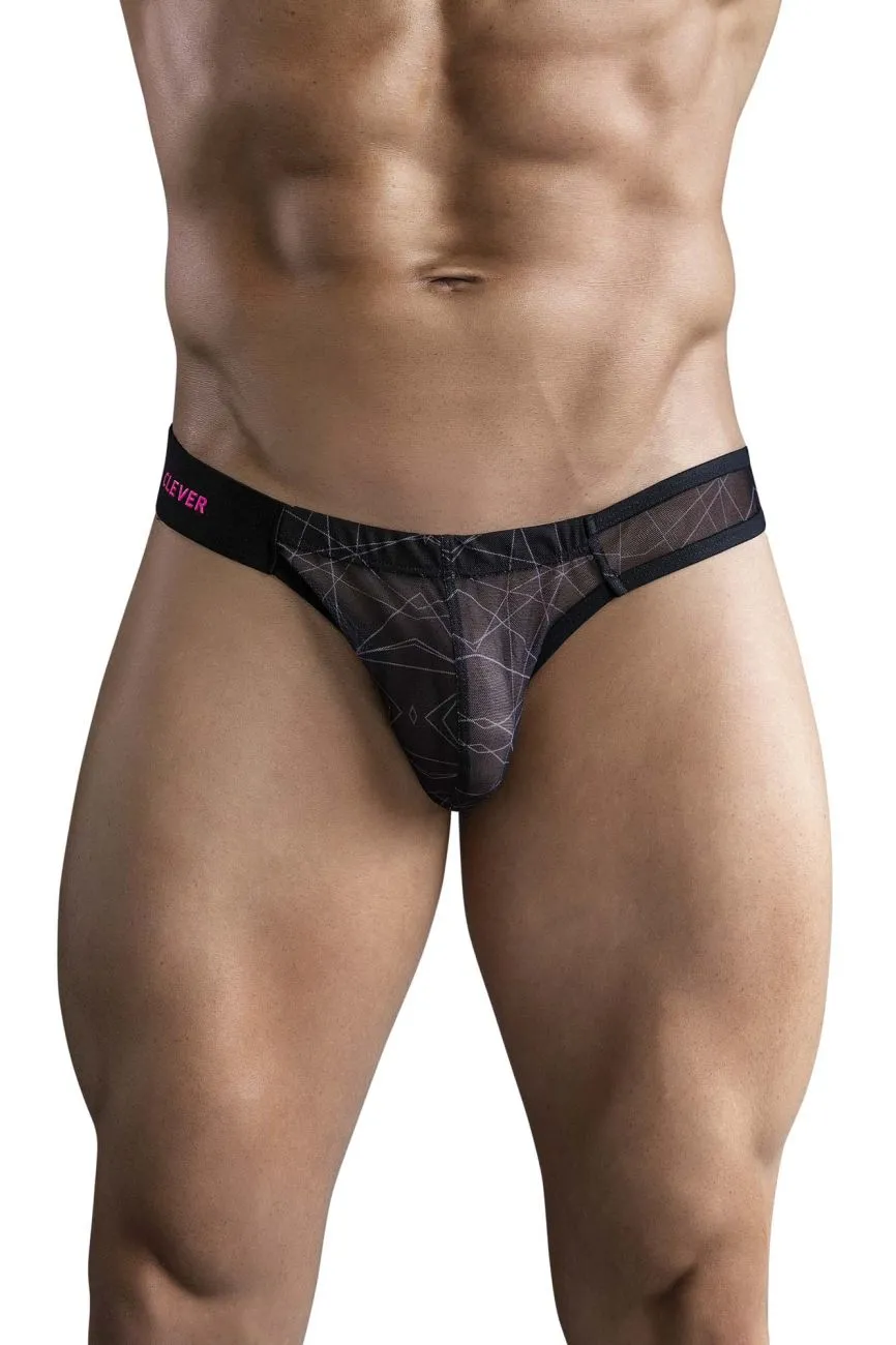 Clever Herrenunterwäsche Clever 1747 Geometrischer Bikini Farbe Schwarz