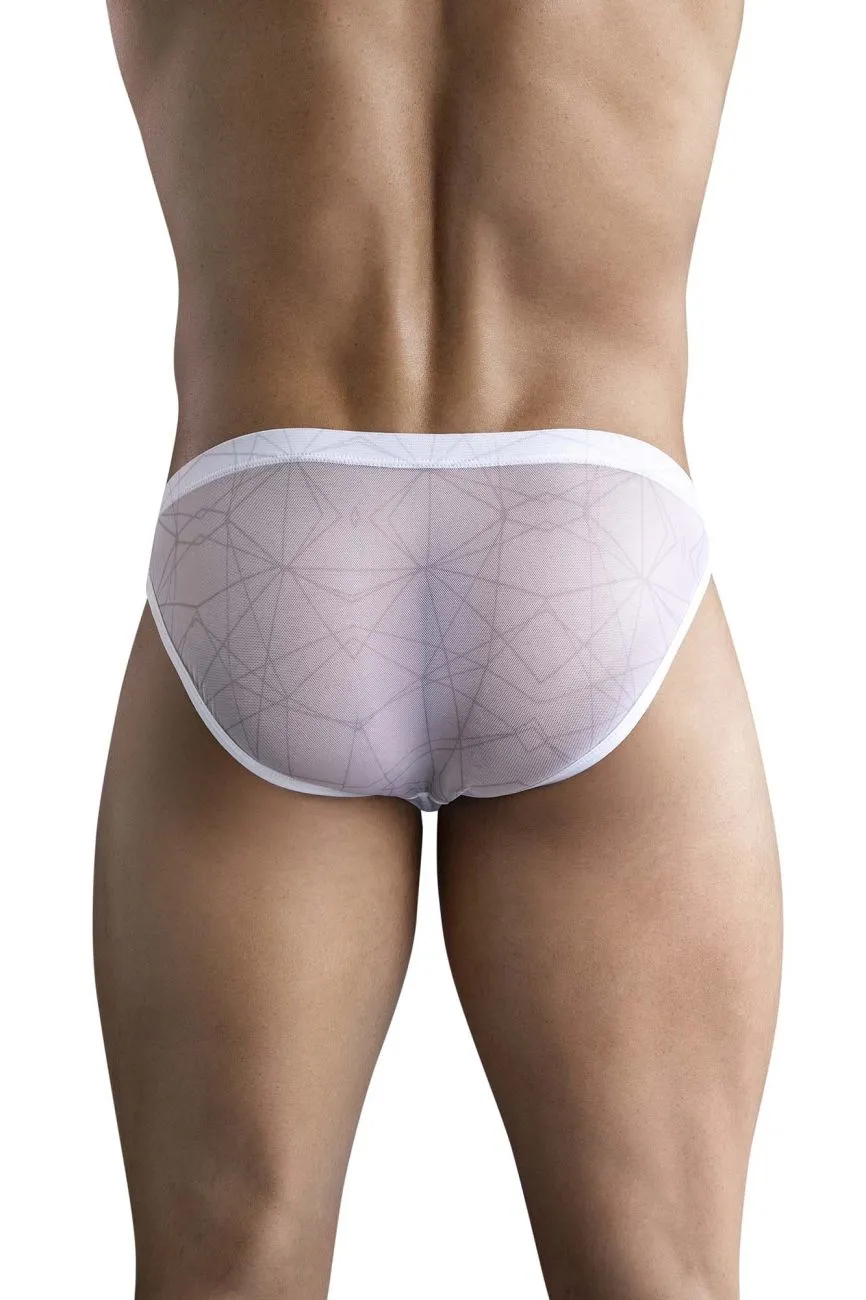 Clever Herrenunterwäsche Clever 1747 Geometrischer Bikini Farbe Weiß