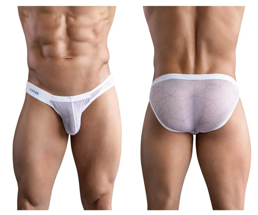 Clever Herrenunterwäsche Clever 1747 Geometrischer Bikini Farbe Weiß