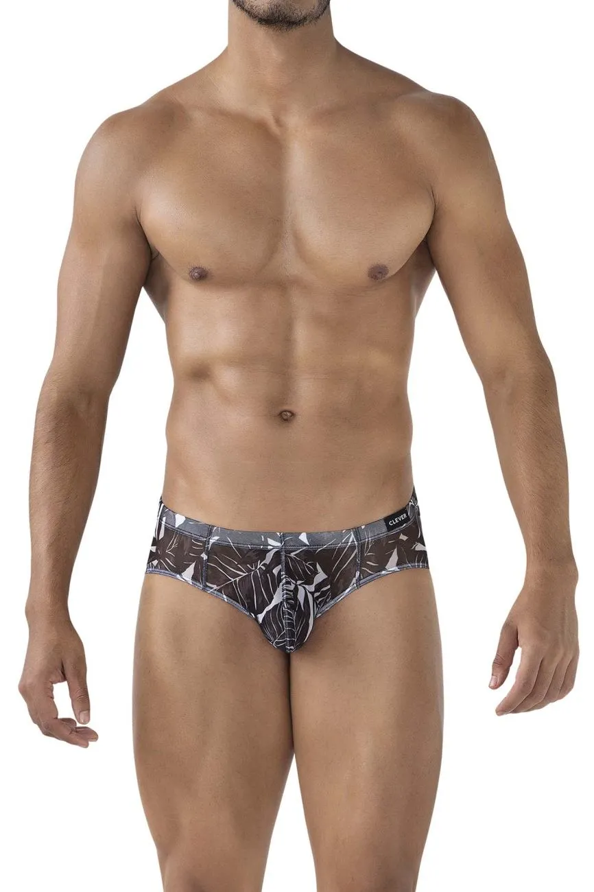 Clever Herrenunterwäsche Clever 519963 3er Pack Australische Latex-Slip Slips Farbe Blau-Schwarz-Schwarz