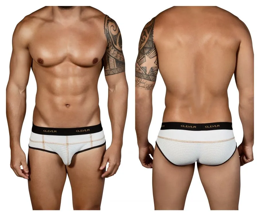 Clever Herrenunterwäsche Clever 5317 Süßheits-Paspel-Slip Farbe Weiß