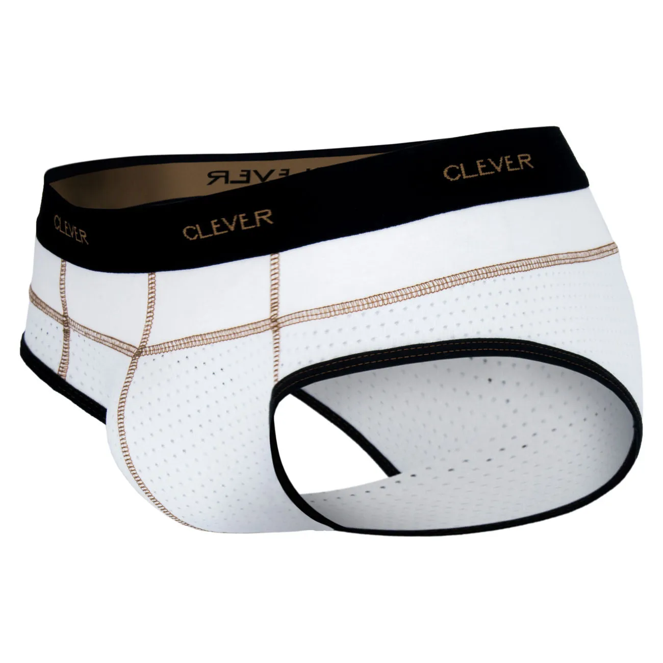 Clever Herrenunterwäsche Clever 5317 Süßheits-Paspel-Slip Farbe Weiß