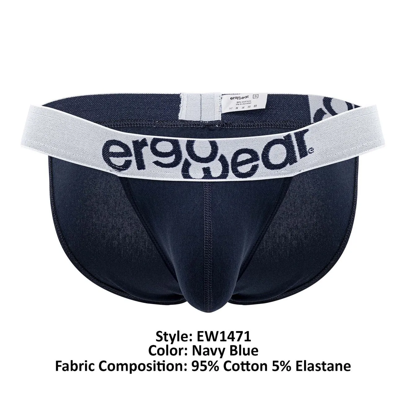 Bekleidung_Ergowear_Herrenunterwäsche ErgoWear EW1471 MAX COTTON Bikini Farbe Marineblau