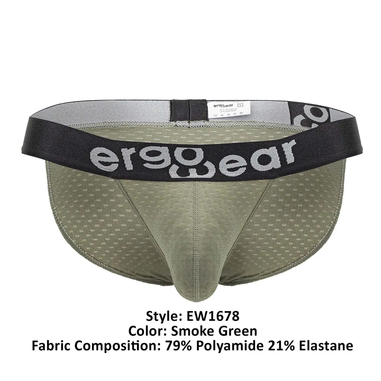 Bekleidung_Ergowear_Herrenunterwäsche ErgoWear EW1678 MAX FLOW Bikini Farbe Rauchgrün