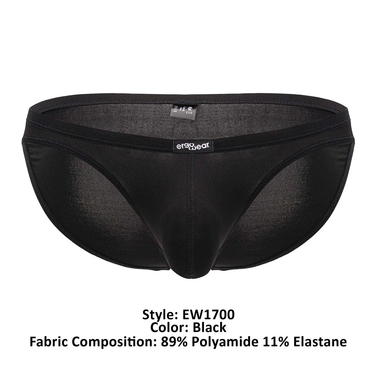 Bekleidung_Ergowear_Herrenunterwäsche ErgoWear EW1700 X4D Bikini Farbe Schwarz