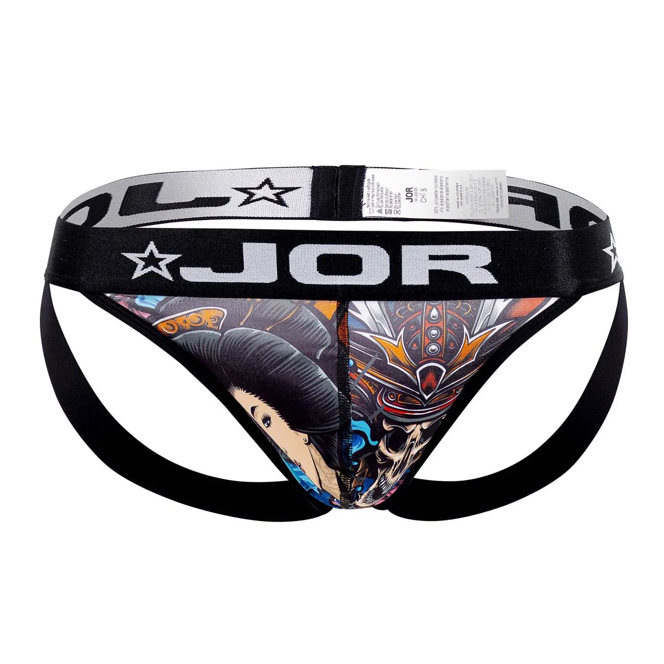 Bekleidung_Jor_Herrenunterwäsche JOR 1532 Geisha-Jockstrap Farbig Bedruckt