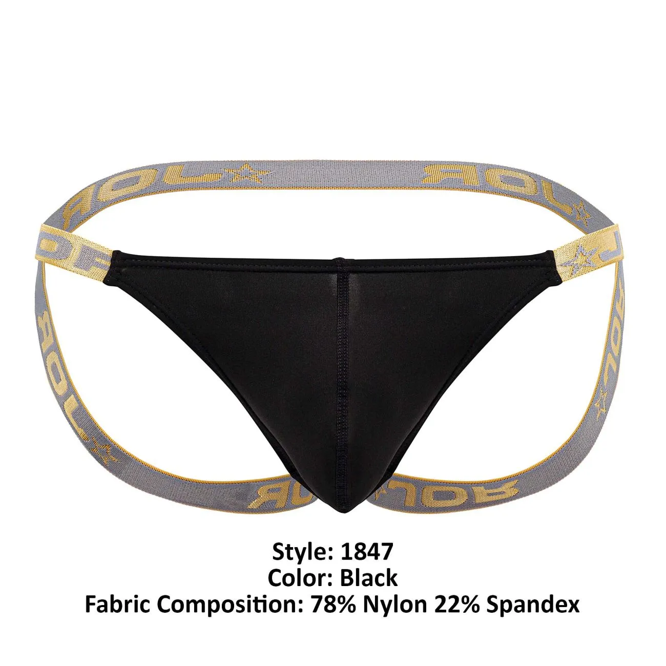 Bekleidung_Jor_Herrenunterwäsche JOR 1847 Ares Jockstrap Farbe Schwarz
