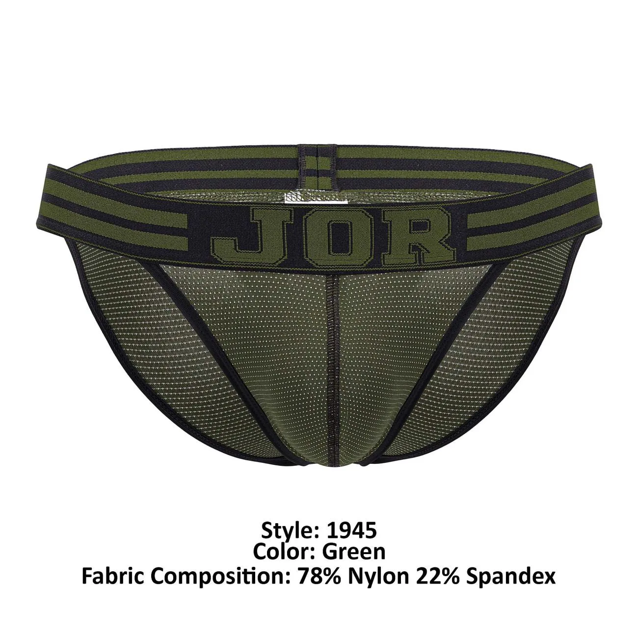 Bekleidung_Jor_Herrenunterwäsche JOR 1945 College-Bikini Farbe Grün