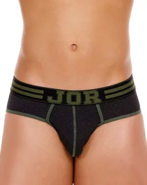 Bekleidung_Jor_Herrenunterwäsche Jor 2057 College Slips Schwarz