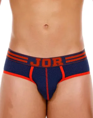Bekleidung_Jor_Herrenunterwäsche Jor 2057 College Slips Blau