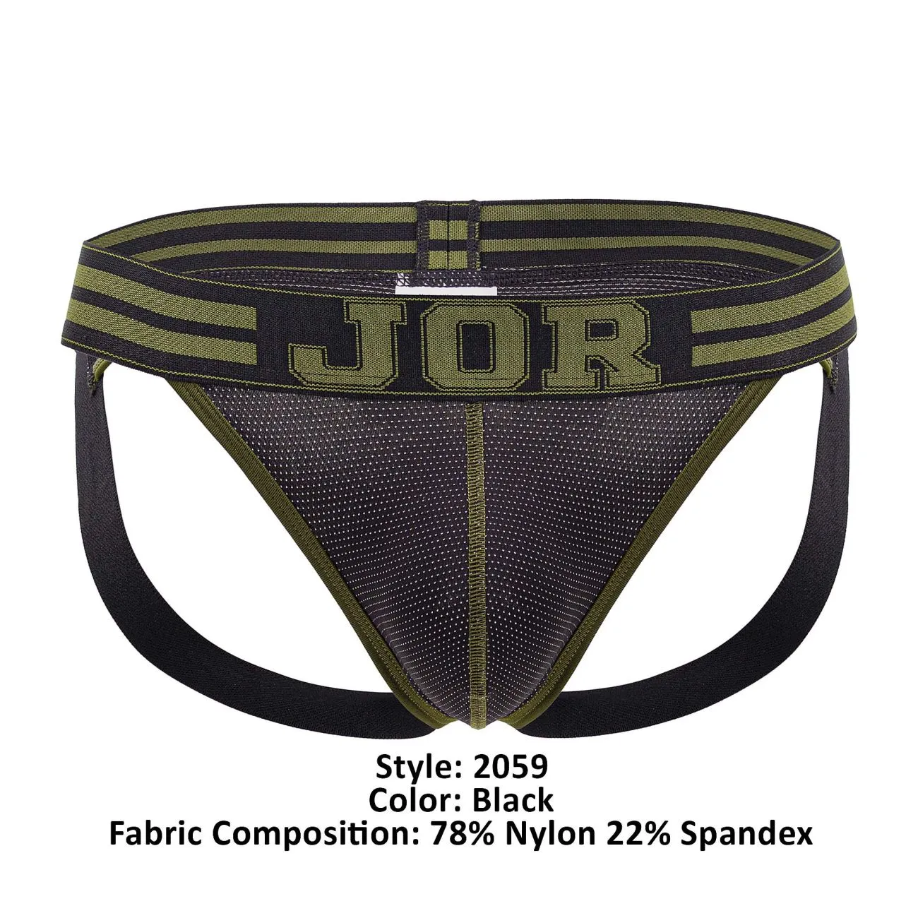 Bekleidung_Jor_Herrenunterwäsche JOR 2059 College-Suspensorium Farbe Schwarz