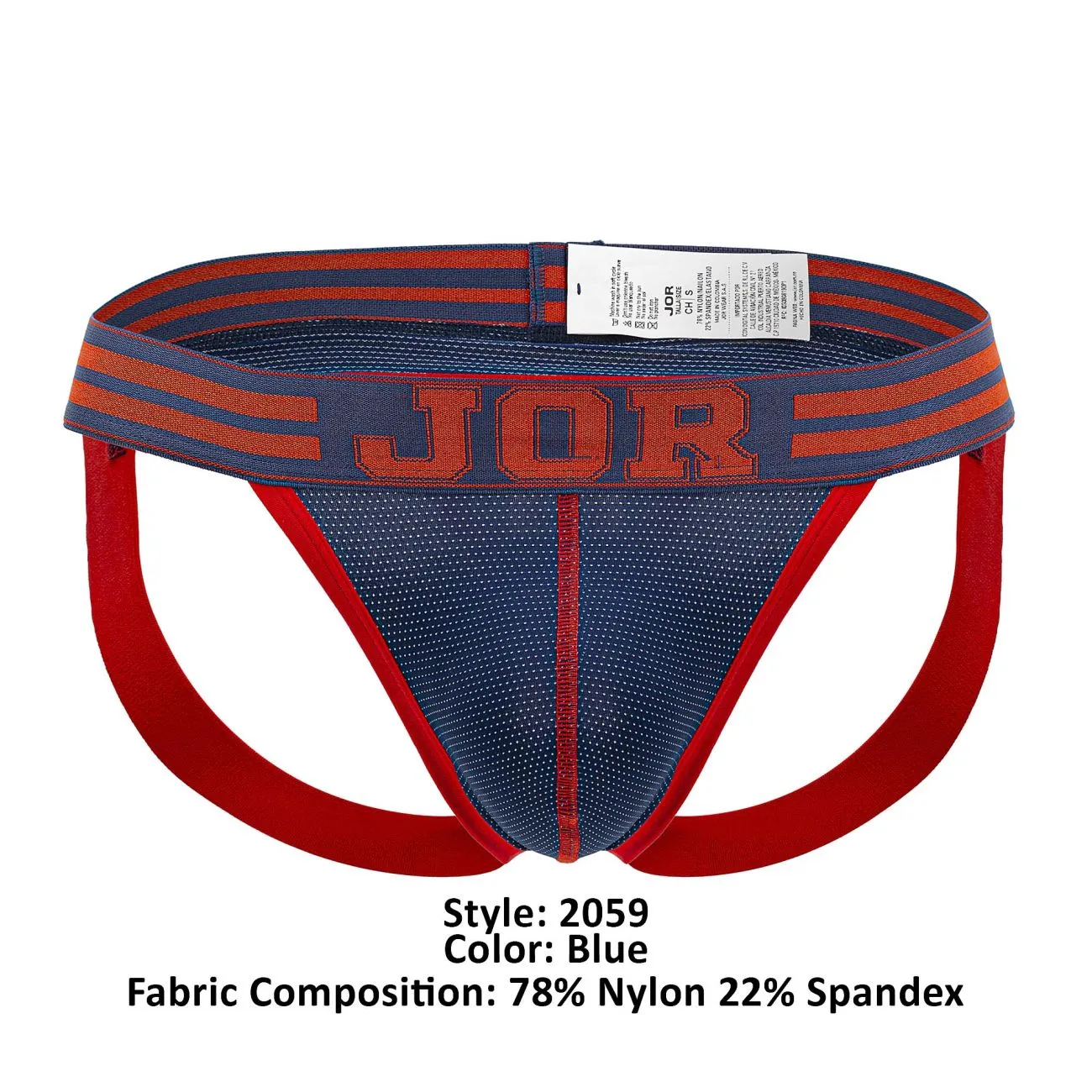 Bekleidung_Jor_Herrenunterwäsche JOR 2059 College-Jockstrap Farbe Blau