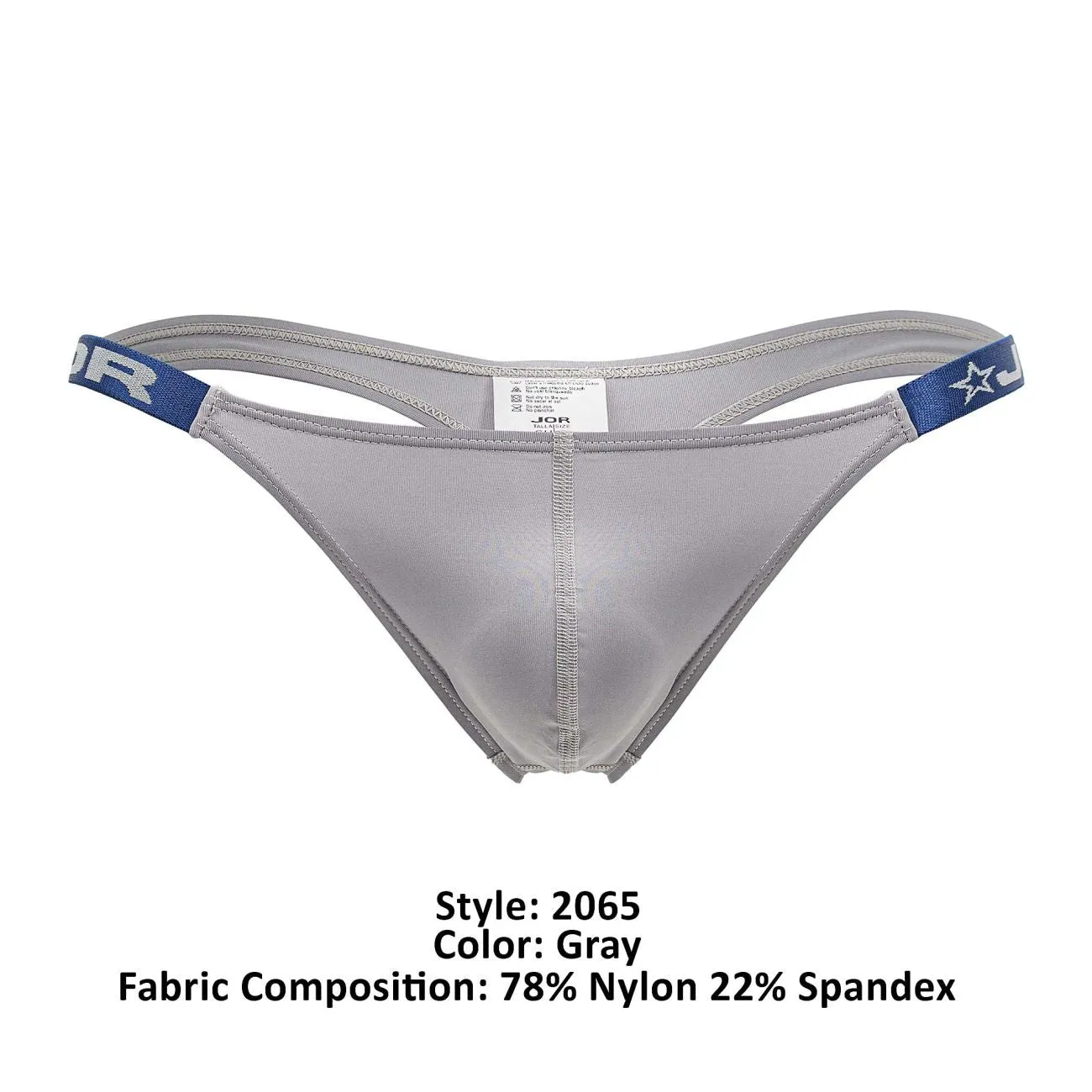 Bekleidung_Jor_Herrenunterwäsche JOR 2065 Eros Tangas Farbe Grau