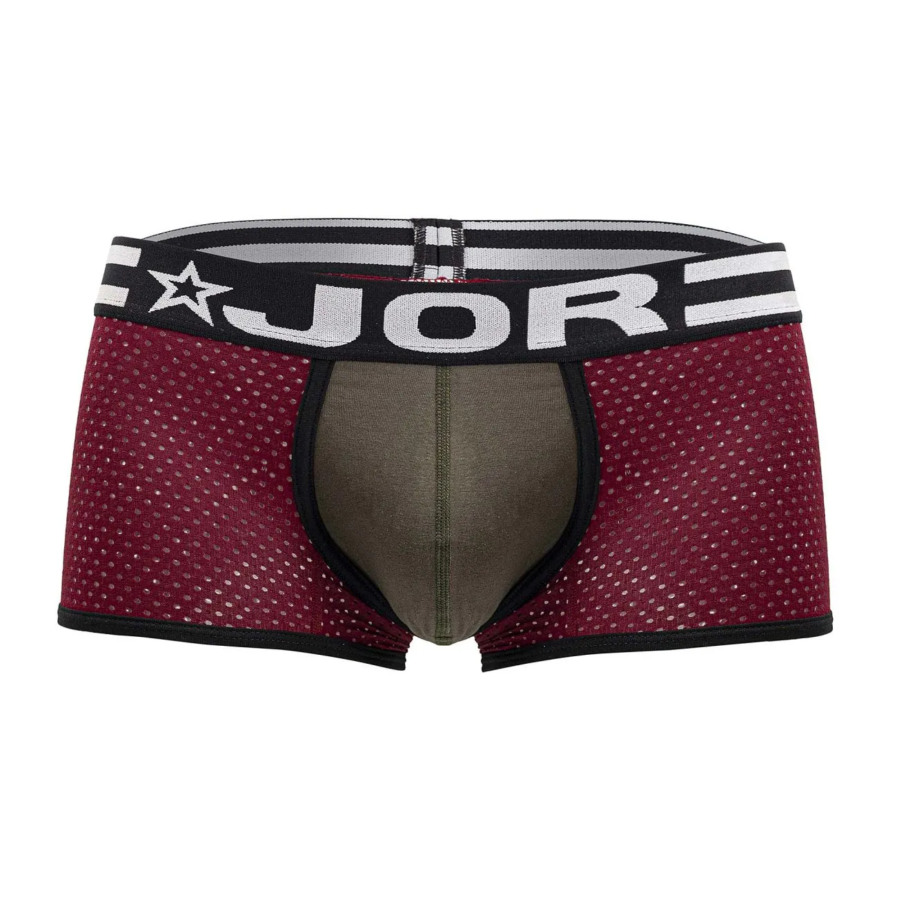 Bekleidung_Jor_Herrenunterwäsche JOR 2076 Army Boxershorts Farbe Weinrot