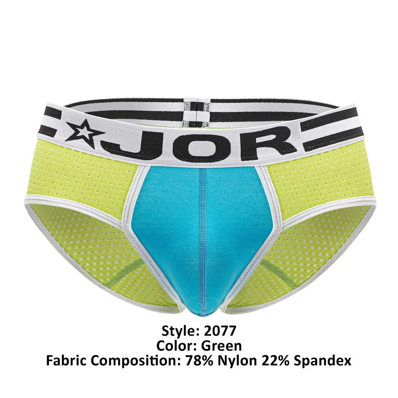 Bekleidung_Jor_Herrenunterwäsche JOR 2077 Armee-Slip Farbe Grün