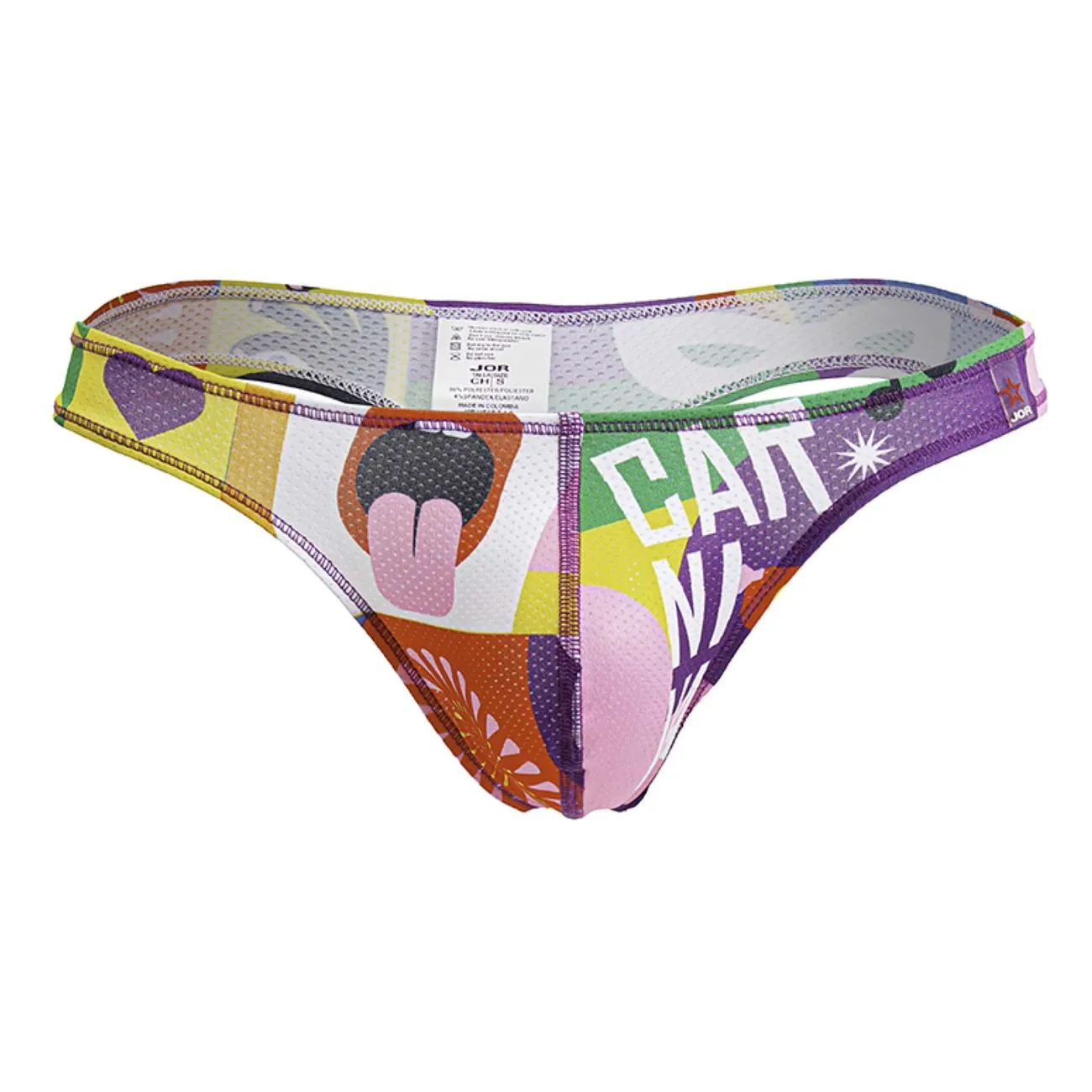 Bekleidung_Jor_Herrenunterwäsche JOR 2173 Karnevals-Slips Bunt bedruckt