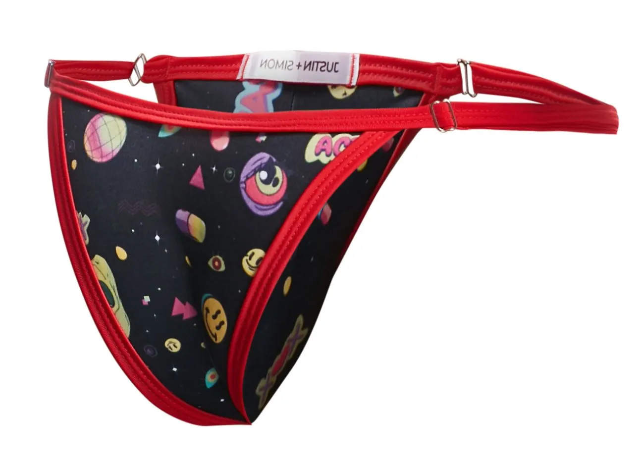 Kleidung_Justin   Simon_Herrenunterwäsche JUSTIN SIMON XSJ12 Bikini Farbe Psychodelisch