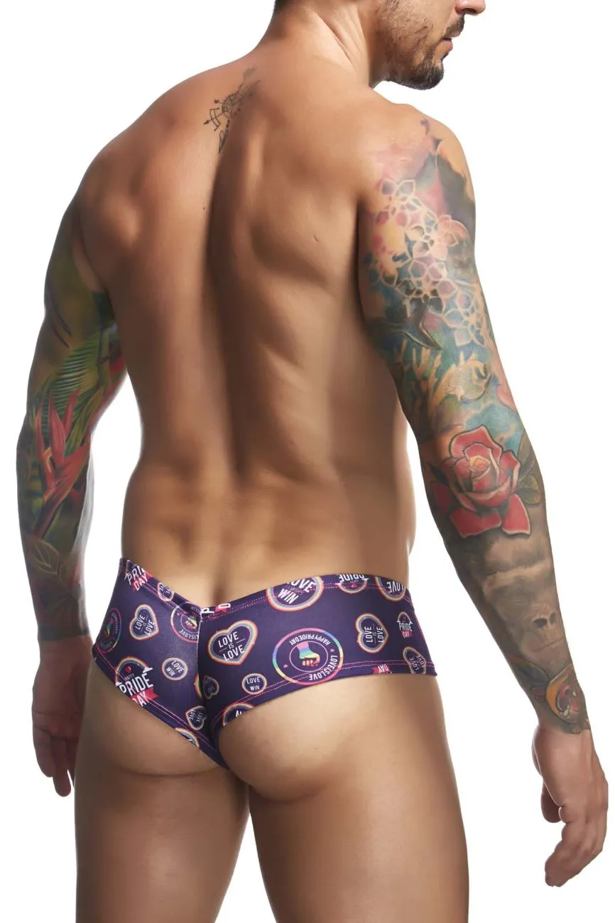 Kleidung_Justin   Simon_Herrenunterwäsche JUSTIN SIMON XSJ22 Cheek Briefs Farbe Pride