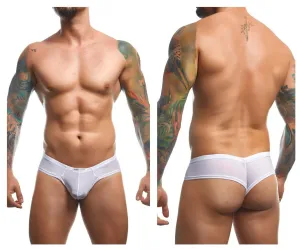 Bekleidung_Justin   Simon_Herrenunterwäsche JUSTIN SIMON XSJ22 Cheek Slip Farbe Weiß Mesh