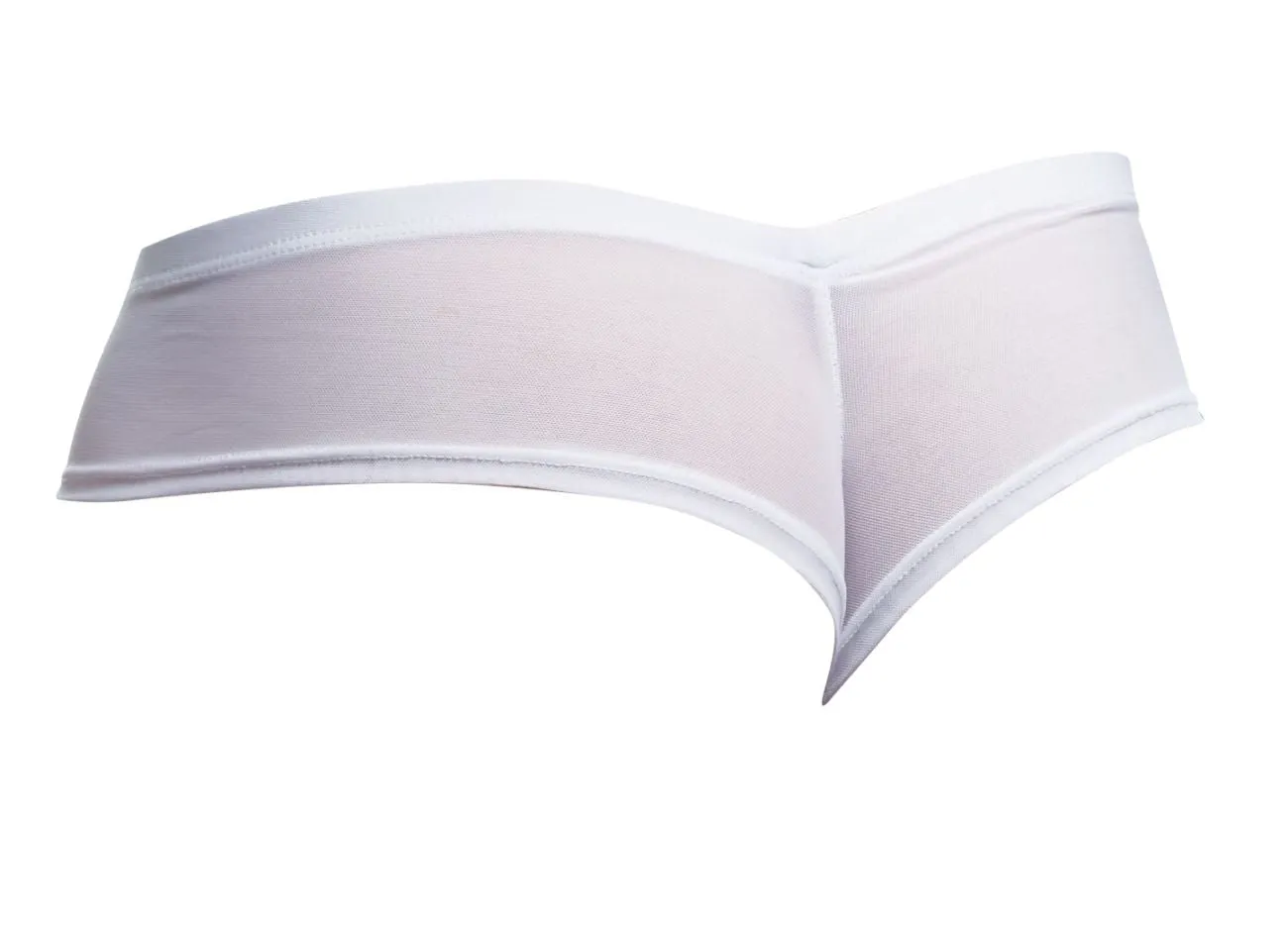 Bekleidung_Justin   Simon_Herrenunterwäsche JUSTIN SIMON XSJ22 Cheek Slip Farbe Weiß Mesh