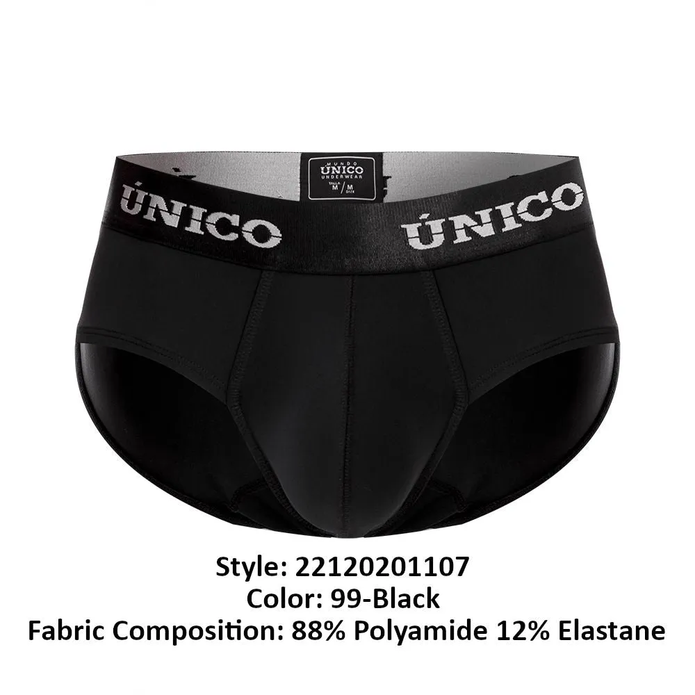 Bekleidung_Mundo Unico_Herrenunterwäsche Unico 22120201107 Intenso M22 Slip Farbe 99-Schwarz
