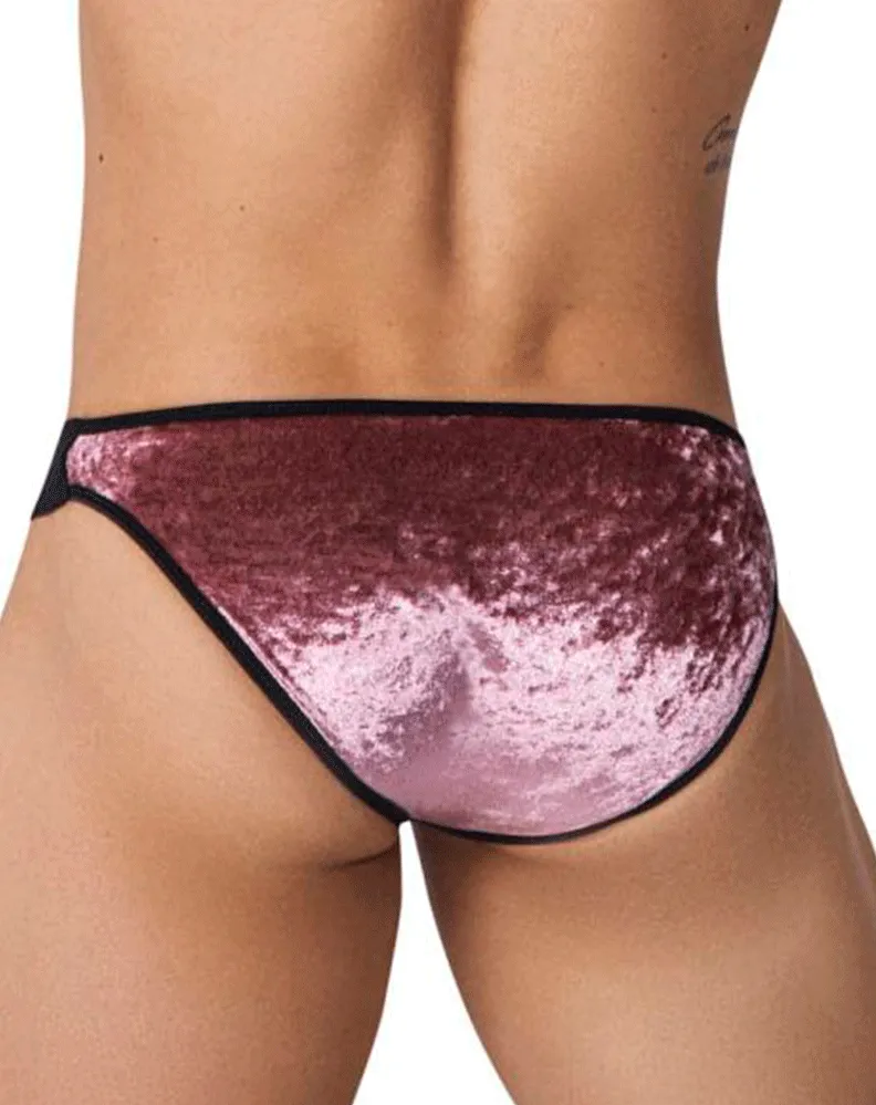Bekleidung_Pikante_Herrenunterwäsche Pikante 1098 Versteckter Samt-Bikini Pink
