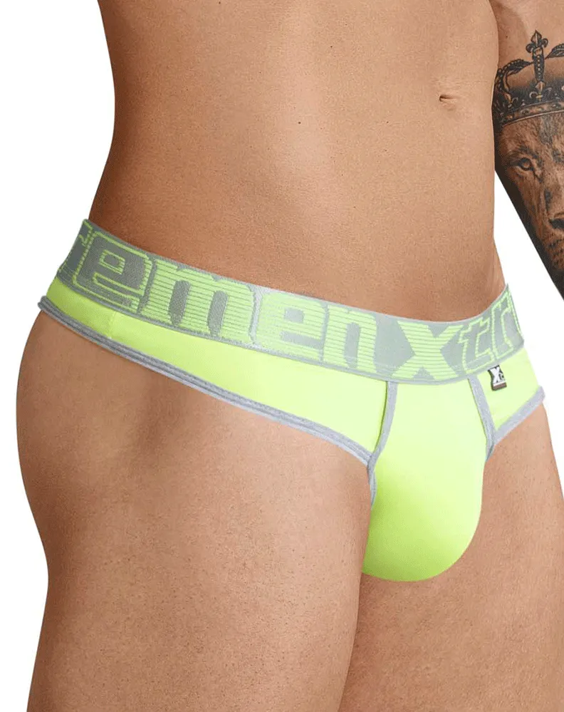 Kleidung_Xtremen_Herrenunterwäsche Xtremen 91031-3 3er Pack Piping Tangas Grün-Weiß-Blau