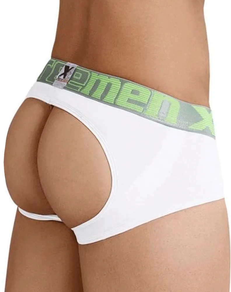 Clothing_Xtremen_Herrenunterwäsche Xtremen 91032 Poheber-Suspensorium Weiß-Silber