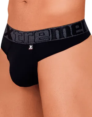 Bekleidung_Xtremen_Herrenunterwäsche Xtremen 91101 Mikrofaser-Tangas Schwarz