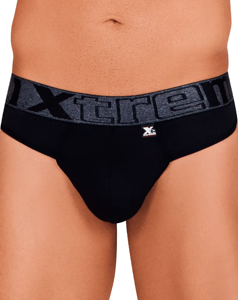 Bekleidung_Xtremen_Herrenunterwäsche Xtremen 91101 Mikrofaser-Tangas Schwarz