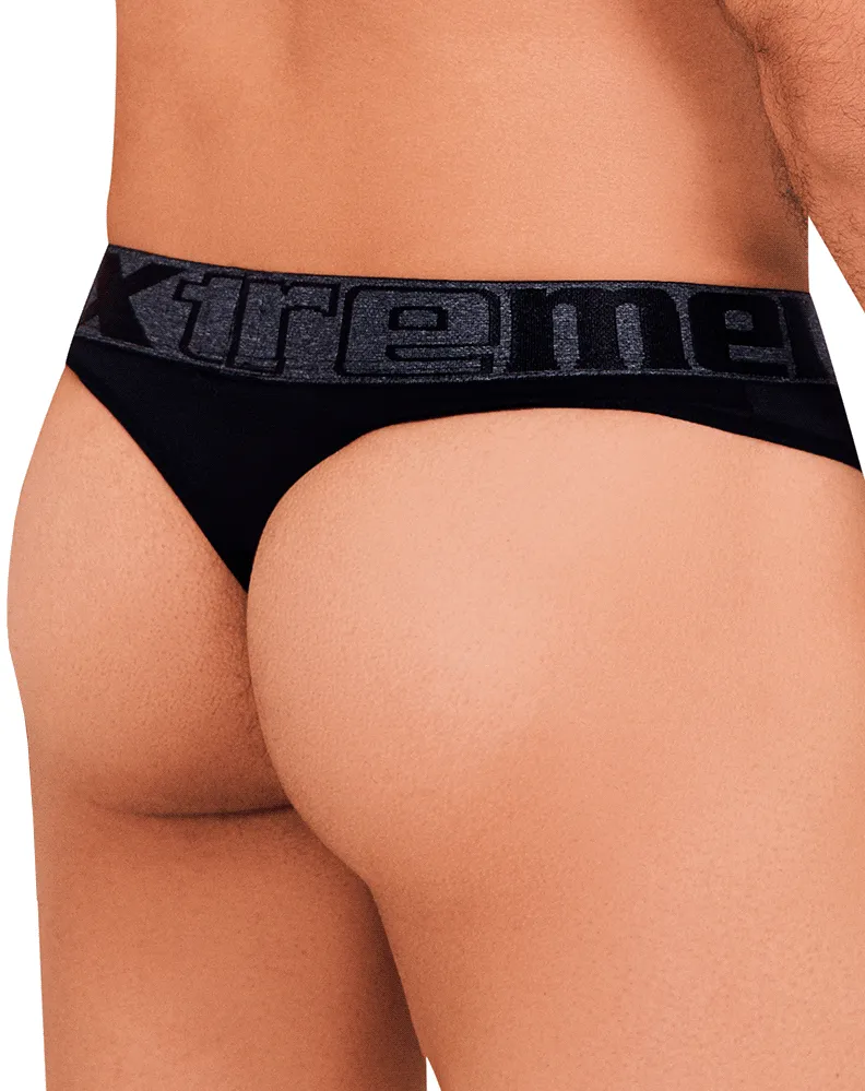 Bekleidung_Xtremen_Herrenunterwäsche Xtremen 91101 Mikrofaser-Tangas Schwarz