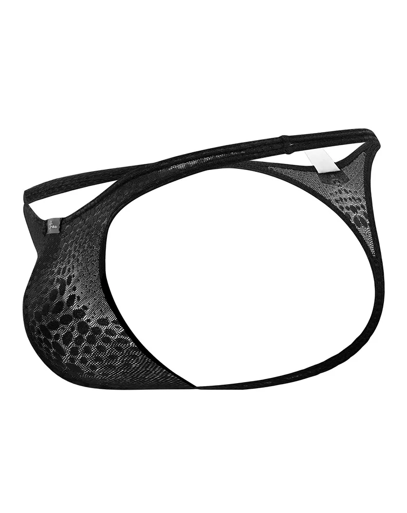 Clothing_Xtremen_Herrenunterwäsche Xtremen 91120 Verlockende Spitzen-Tanga Schwarz