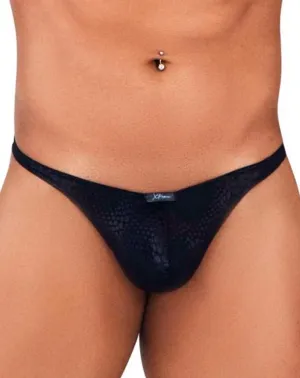 Clothing_Xtremen_Herrenunterwäsche Xtremen 91120 Verlockende Spitzen-Tanga Schwarz