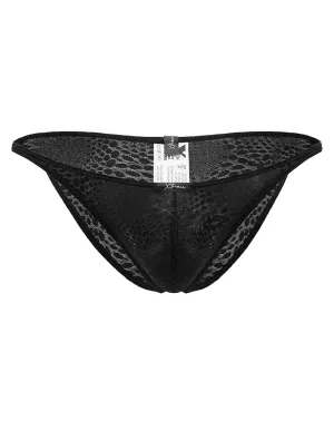 Clothing_Xtremen_Herrenunterwäsche Xtremen 91121 Sinnvolles Spitzen-Bikini Schwarz
