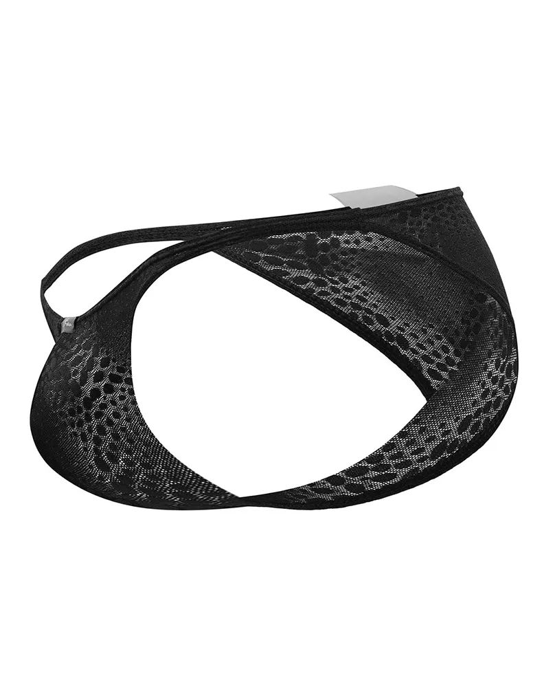 Clothing_Xtremen_Herrenunterwäsche Xtremen 91121 Sinnvolles Spitzen-Bikini Schwarz