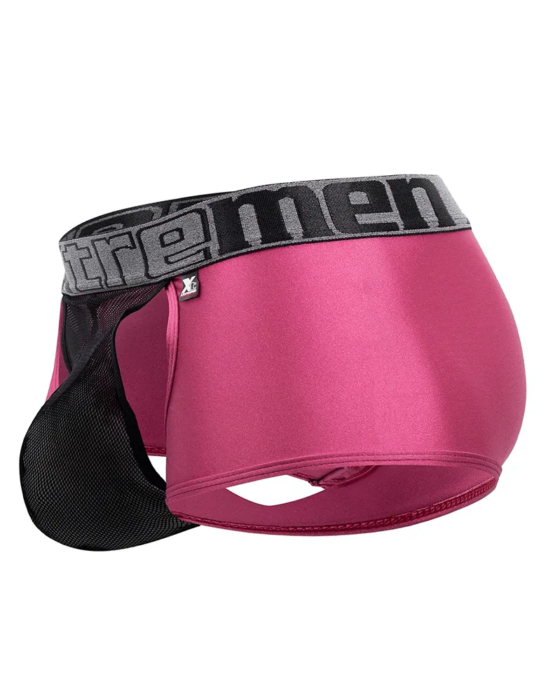 Clothing_Xtremen_Herrenunterwäsche Xtremen 91125 Wagemutige Mesh-Sliphose Violett