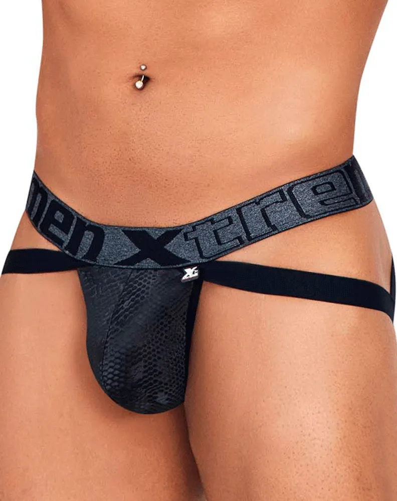 Clothing_Xtremen_Herrenunterwäsche Xtremen 91128 Jockstrap mit Schlangenmuster