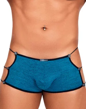 Clothing_Xtremen_Herrenunterwäsche Xtremen 91133 Trendige Mesh-Slip Petrol