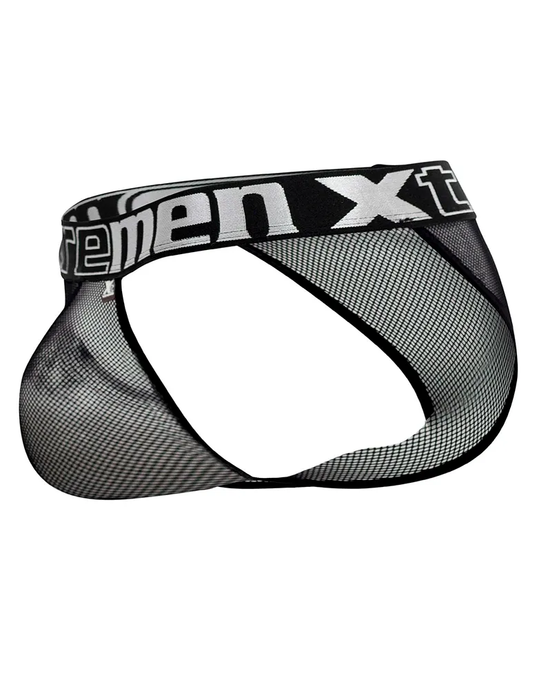 Clothing_Xtremen_Herrenunterwäsche Xtremen 91136 Sexy Mesh-Bikini Schwarz
